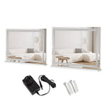 Yezi Crystal Hollywood Vanity Mirror LED Light Makeup Magnifying Bathroom Type C