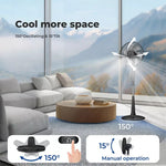 Spector Pedestal Fan 28 Speed Remote, Tilt & Oscillating Adjustable Height Timer