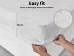 Dreamz Mattress Protector Topper GRS Recycled Polyester Fitted Cover Double