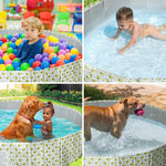 Pawz 160cm Portable Pet Swimming Pool Kids Dog Washing Bathtub Outdoor Foldable