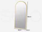 Yezi Floor Mirror Full Length Mirrors Modern Dressing Free Standing Framed 1.8M