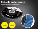 Flap Discs 125mm Zirconia Sanding Angle Grinder Wheel Workshop 120 Grit 10 Discs