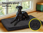 Pawz Pet Dog Calming Bed Memory Foam Mat Orthopedic Foldable Washable Black