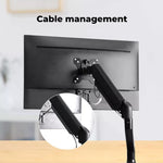 Traderight Monitor Riser Stand Single Arm Holder Screen TV LED Bracket Desk 32''