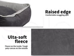 Pawz Dog Calming Beds Cat Pet Cushion Removable Washable Cover Extra Large Grey