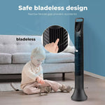 Spector Electric Tower OscillatingFan Portable 3 Speed Air Cooler Timer Remote