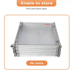 Pawz Pet Playpen Transparent Acrylic Clear Folding Dog Fence Kennel 8 Panel