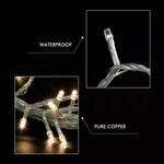 300/800 Led Curtain Fairy Lights Wedding Indoor Outdoor Christmas Garden Party