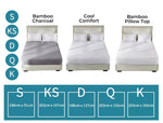 Dreamz Mattress Protector Topper Bamboo Pillowtop Waterproof Cover Queen