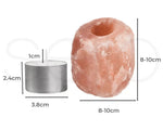 4x Himalayan Salt Lamp Tealight Candle Holder Decor Natural Crystal Ionizer Home