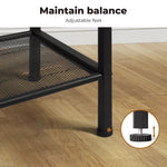 Levede 5-Tier Shoe Rack Console Table Storage Organisers Industrial Steel 100cm