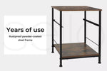 Levede Bedside Tables End Table Storage Cabinet Chest of Drawer Rustic Brown