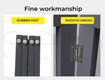 Pawz Wood Pet Gate Dog Fence Indoor Guard Safety Barrier Portable Folding Black