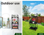 Levede Plant Stand 3 Tiers Outdoor Indoor Metal Flower Pots Rack Garden Shelf