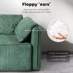 Levede Sofa Floor Couch 3-Seater Leathaire Italian Casablanca Living Room Lounge