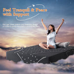 King 27cm Euro Top Hybrid Mattress with Gel Memory Foam & Pocket Springs for Cool, Comfortable Sleep