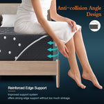 Double 27cm Euro Top Hybrid Mattress with Gel Memory Foam & Pocket Springs for Cool, Comfortable Sleep