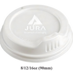 90mm White Premium Travel Lids