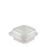 Burger RPET Hinged Lid Container
