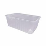 1000ml Clear Ribbed Freezer Grade Container
