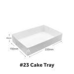 #23 Jura Cake/Food Trays – White