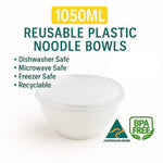 Pack 50pcs 1050ml White Noodle Bowls (No Lids)