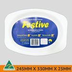 Pack 50pcs Jumbo Oval (245x330mm) Reusable Plates