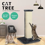 92CM Pet Cat Scratching Post Sisal Tree Scratcher Tower Condo House Tall