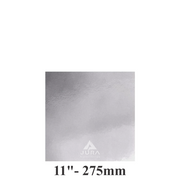 11″ Square Silver Cake Boards – Standard