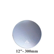 12″ Round Silver Cake Boards – Standard