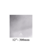 12″ Square Silver Cake Boards – Standard