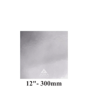 12″ Square Silver Cake Boards – Standard