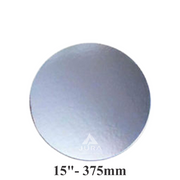 15″ Round Silver Cake Boards – Standard