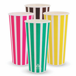 24oz Candy Stripe Cold Drink Cups