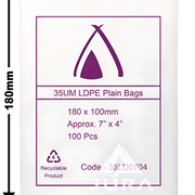 7×4 35um LDPE Poly Bags