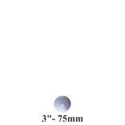 3″ Round Silver Cake Boards – Standard