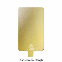55x95mm Rectangle Gold Cake Tab Boards