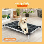 Pawz Pet Trampoline Elevated Raised Dog Bed Aluminium Frame Chew Proof Pillow