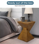 Levede Side Table Coffee Terrazzo Magnesia Concrete Stool Stand Outdoor