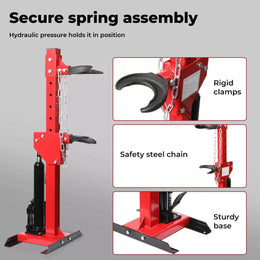 Manan 3T Hydraulic Coil Strut Spring Compressor, 6600lbs, Adjustable Height