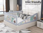 Bopeep Kids Baby Safety Bed Rail Guard Adjustable Folding Child Toddler Protect
