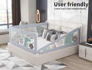 Bopeep Kids Baby Safety Bed Rail Guard Adjustable Folding Child Toddler Protect