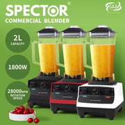 Spector 2L Commercial Smoothie Blender Mixer Food Processor Juicer Black