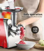 Spector Electric Meat Grinder Mincer Sausage Filler Kibbe Maker Stuffer 800W