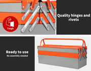 Traderight Tool Box Storage Cantilever 5 Tray Folding Lockable Organiser Parts