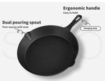 Toque Non Stick Frying Pan Set 3PCS Cast Iron Steak Skillet BBQ Cookware Frypan