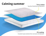 Dreamz Mattress Protector Topper Waterproof Fitted Terry Cotton Sheet Cover