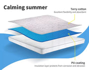 Dreamz Mattress Protector Topper Waterproof Fitted Terry Cotton Sheet Cover