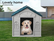 Pawz Dog Cage Kennel Awning House Cabin Weatherproof Plastic Collapsible Large