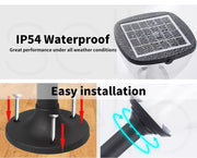 EMITTO Solar Powered LED Ground Garden Lights Path Yard Park Lawn Outdoor 60cm